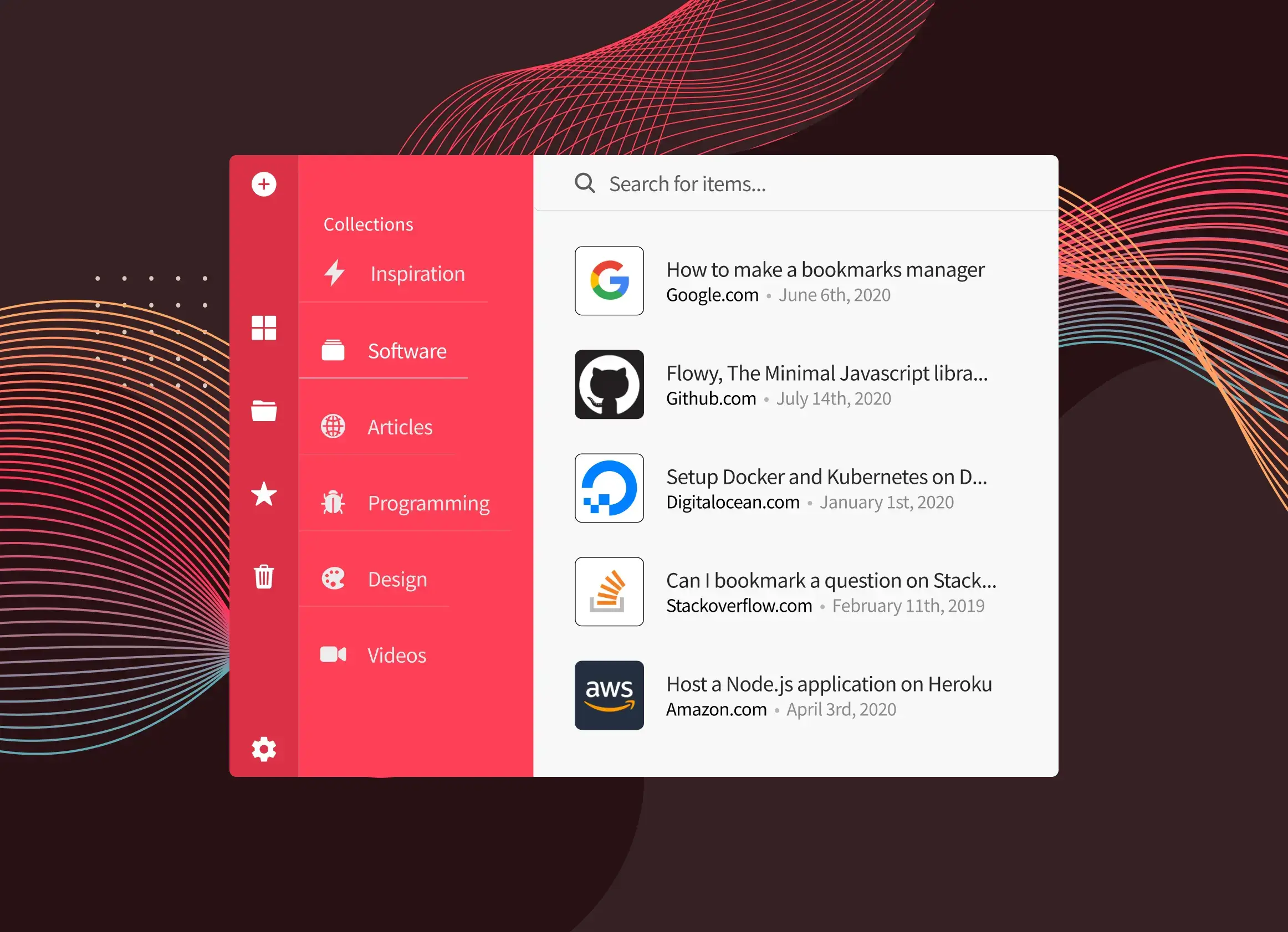 Bookmarks Manager